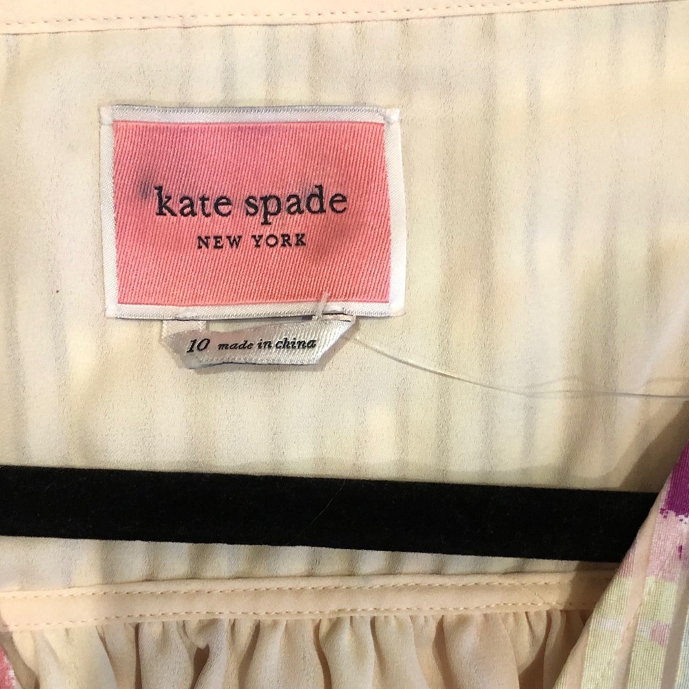NWOT kate spade Pastel Floral Ruffle-Sleeve Dress in Multi pastel colors - Picture 14 of 14
